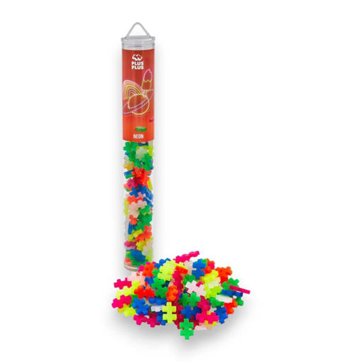 Picture of PLUS PLUS TUBES COLOUR 100 PIECES NEON